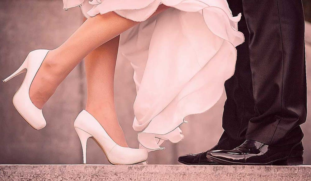Красивые туфли невесты