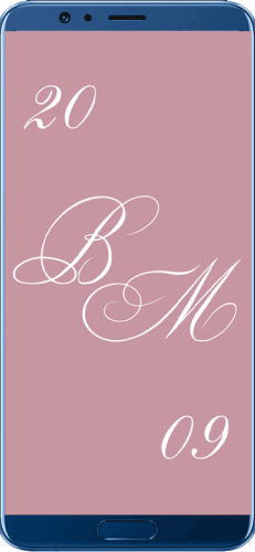 Пригласительный свадебный сайт № 24-D на экране смартфона