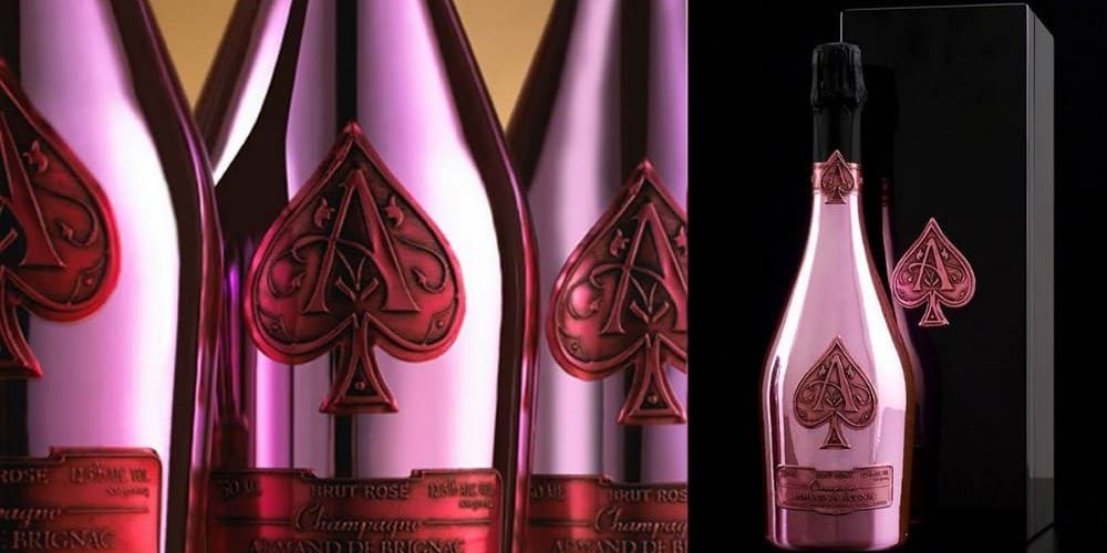 Украшенное свадебное шампанское