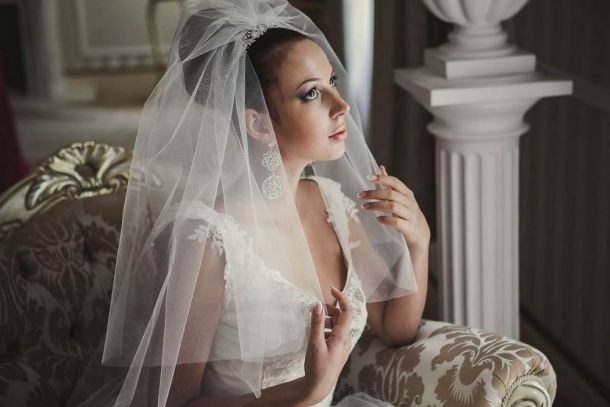 Прическа невесты