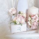 Набор свадебных аксессуаров в нежном пудровом цвете