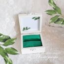 Шкатулка для колец украшенная зеленью
